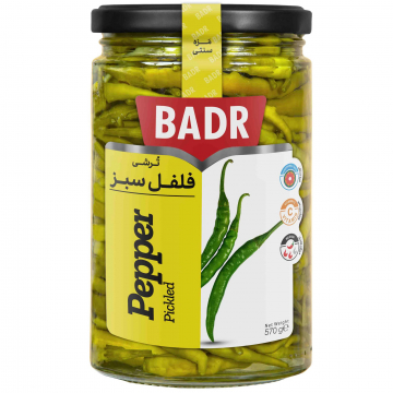 ترشی فلفل چیلی بدر 570 گرمی